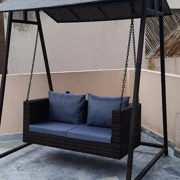 garden swing rattan swing 1