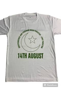 Men stitched 14 August tee shirt
