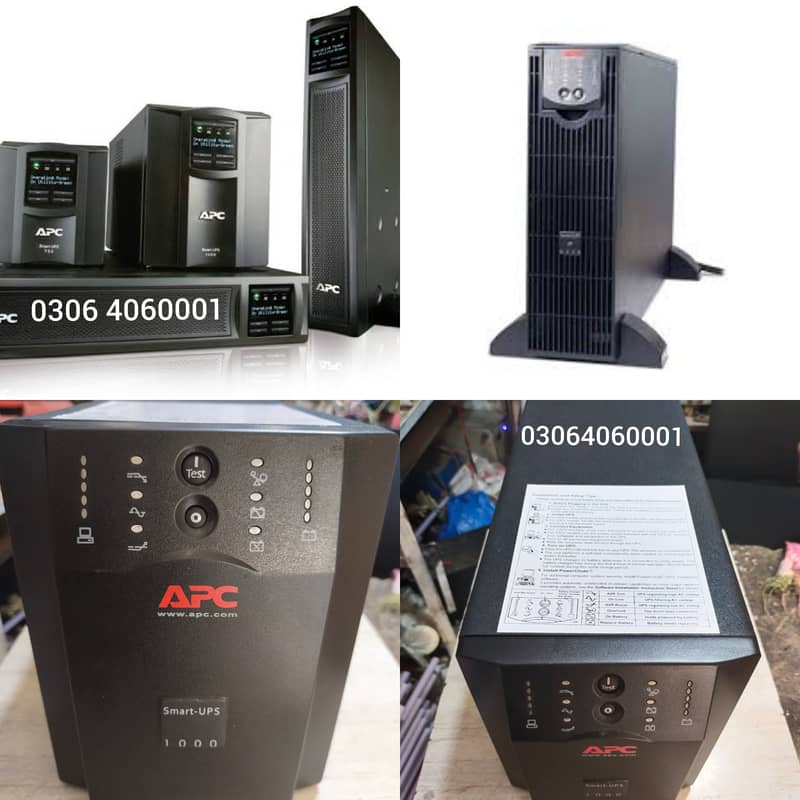 APC SMART UPS 1500VA,2.2KVA, 3KVA, 5KVA, PURE SINEWAVE UPS 3