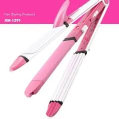 3 in 1 hair straightener roller curler