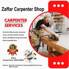 Carpenter Services , Woodworks , Furniture Polish, Texture, Tile fixer