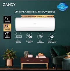 Candy Max 50P AC 1.5 Ton Heat n Cool DC Inverter-White Colour