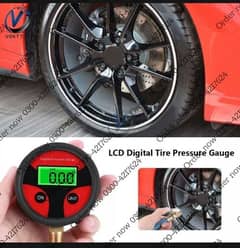0-200PSI Digital Tyre Tire Air Pressure Gauge LCD Backlight Dig