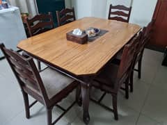 Sheesham Dining Table with chairs