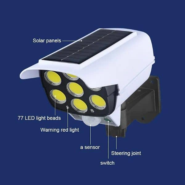 Solar Wall Light High Simulation  Solar Sensor Lamp Outdoor Str 1