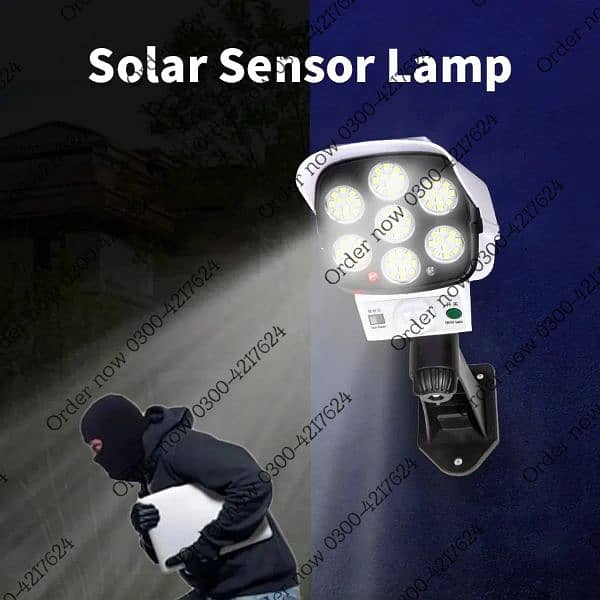 Solar Wall Light High Simulation  Solar Sensor Lamp Outdoor Str 4