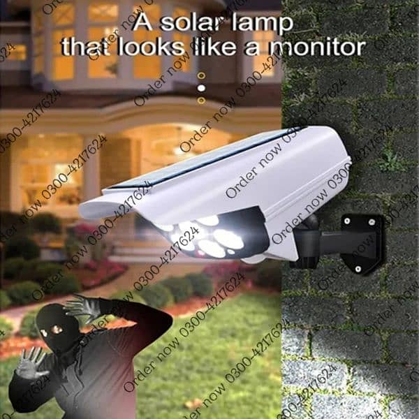 Solar Wall Light High Simulation  Solar Sensor Lamp Outdoor Str 5