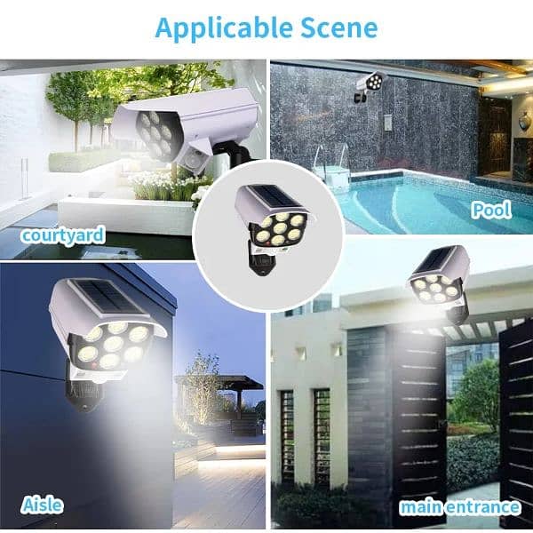 Solar Wall Light High Simulation  Solar Sensor Lamp Outdoor Str 9