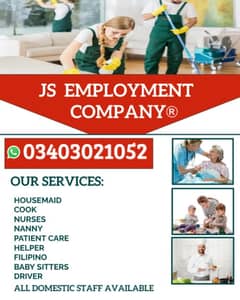 Maids Available House maids Nurse Patient Care Baby Sitter Nanny staff