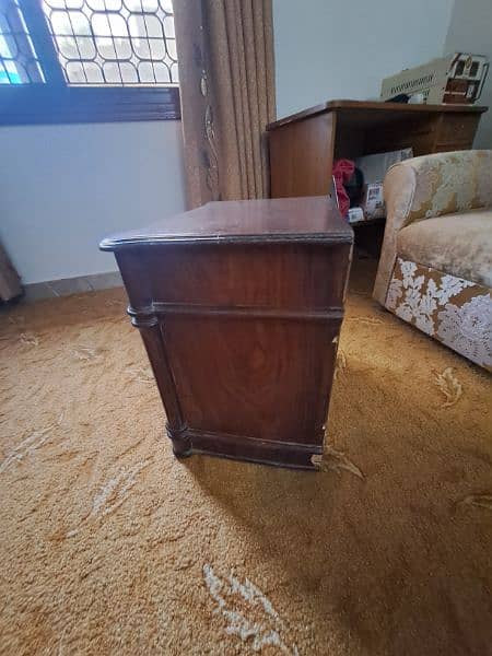 Sheesham One Single Bed with Side Table, No Mattress 3