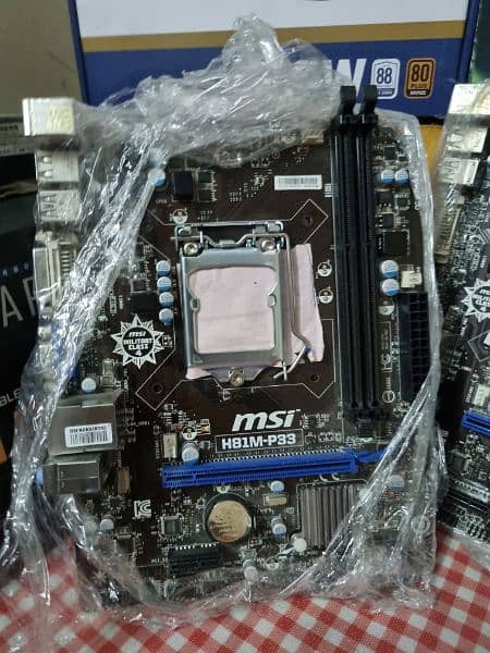 Msi H81 4th Generation Mobo Motherboard intel i3/i5/i7 0