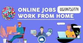 male female staff required for online work & office work