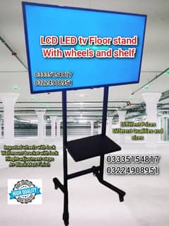 LCD LED tv portable stand with wheel for office home school event expo