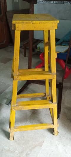 WOODEN STOOL ( USED )