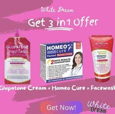 Glupatone Whitening Cream and Facewash