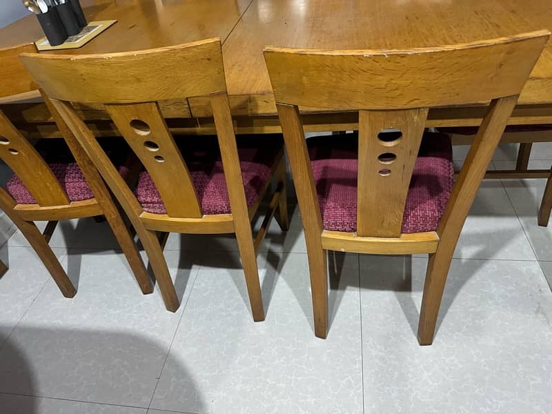 8 chairs dining table 1