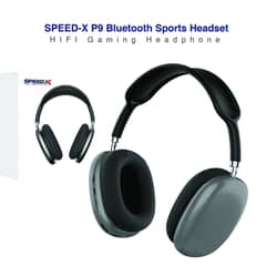 Speed-X Technologies P9 Bluetooth Headset Headphones Black Red Green