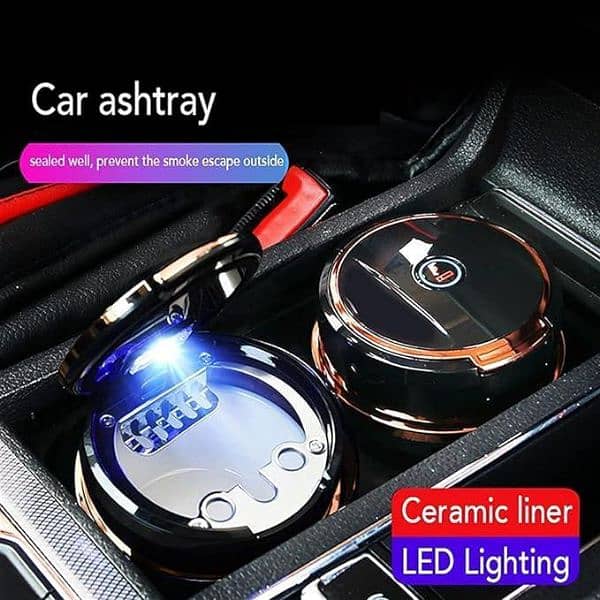 1pc universal car ashtray with led 2