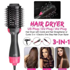 Hair Dryer Brush & Blower 3 in One , Professional Hot Air Brush 3 in