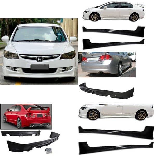 Honda civic all models full body kit. 3