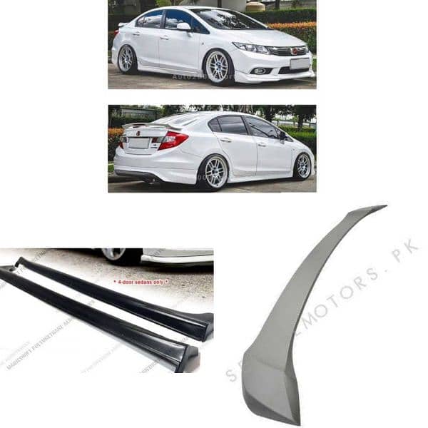 Honda civic all models full body kit. 4