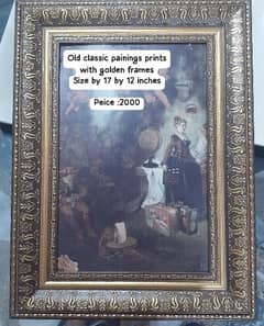 Old Classis Painting Print With Frame