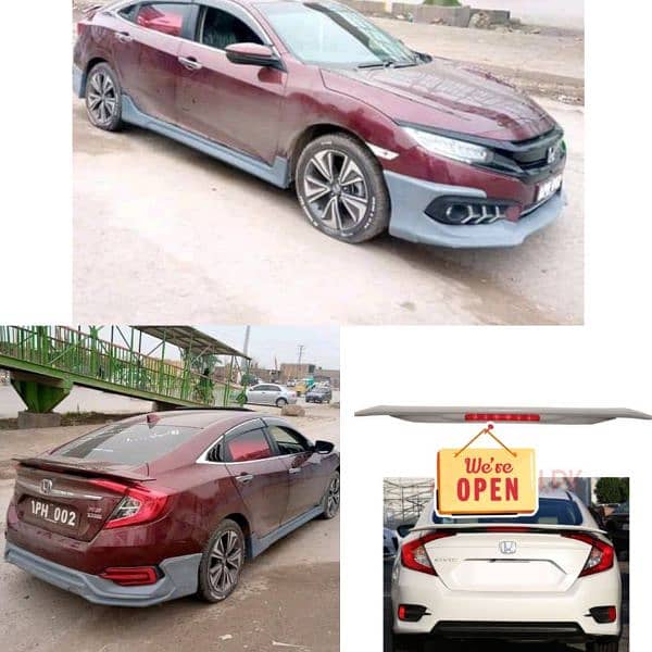 Honda civic all models full body kit. 5