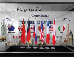 All country Flags with polyester fabric, flag Immigration Consultants