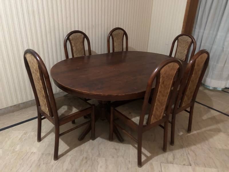 Dining Table / Wooden Dining Table / 6 Chair Dining 0