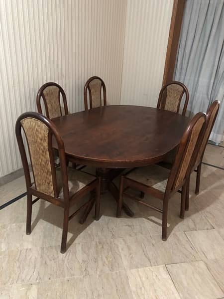 Dining Table / Wooden Dining Table / 6 Chair Dining 1