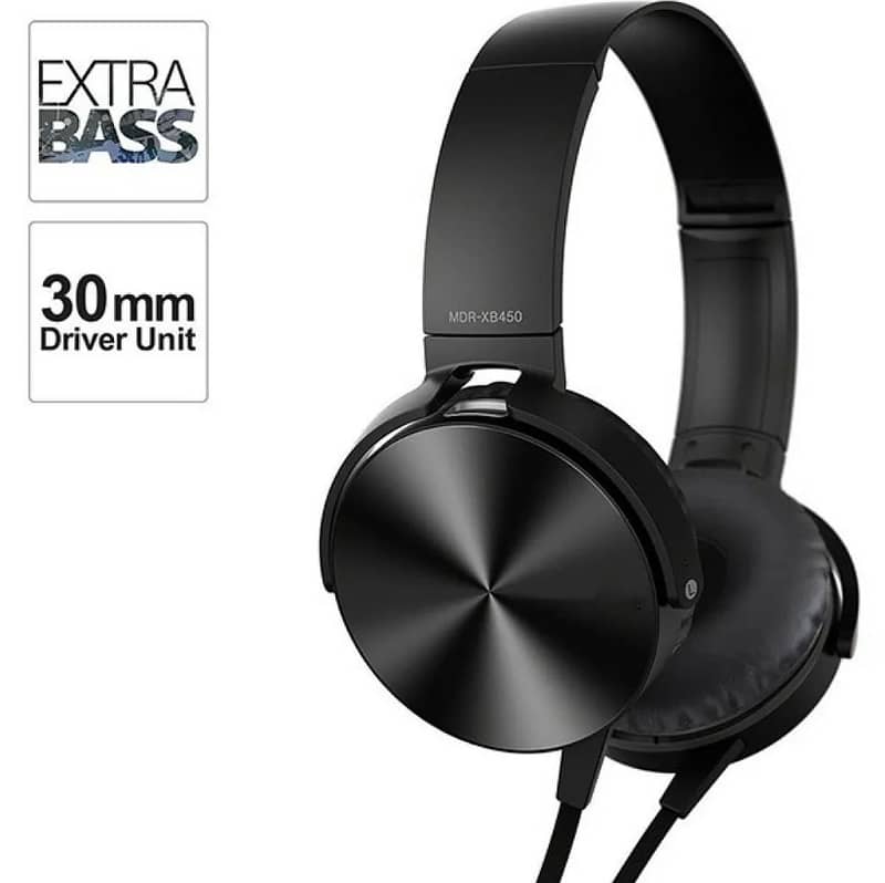 XB450AP Extra Bass Wired Gaming Headphones with Built-in Microphone 1