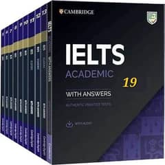 Cambridge English IELTS Academic books set 1 to 18 with audio qr code