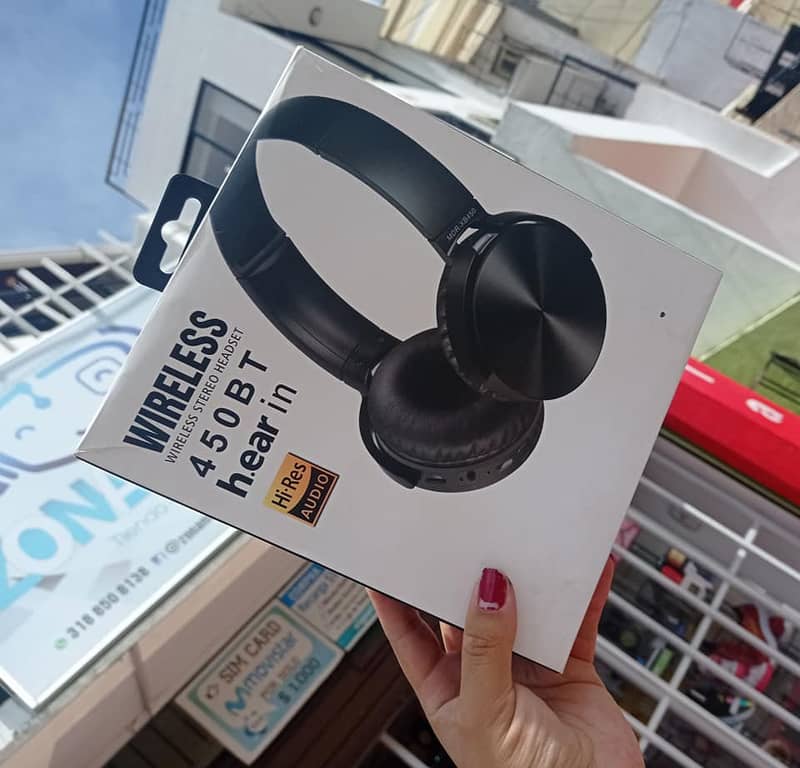 450 BT Extra Bass Wireless Bluetooth Gaming Headphone for Work 5