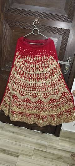 bridal lehnga with dubata kurti and choli