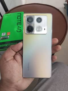infinix note 40 16/256 with box and charger and power bank