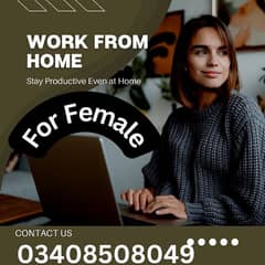 Need Female Staff For Online Working At Home