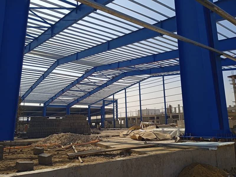 warehouse sheds, Steel structure, Roof Top manufacturer 6