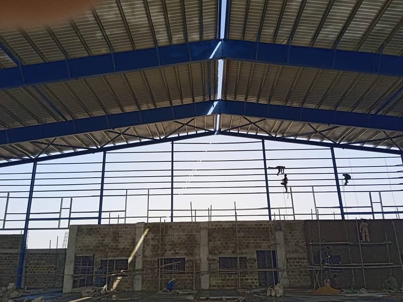 warehouse sheds, Steel structure, Roof Top manufacturer 9