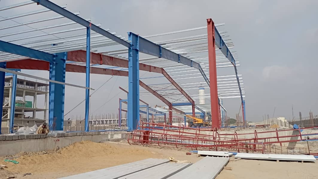 prefabricated buildings and steel structure Steel shed /Prefeb shed 1