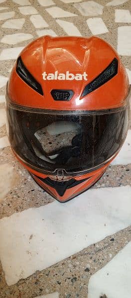 Talabat Helmet in Best condition nodamages withglasses and highquality 4