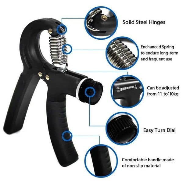 Adjustable rubber hand gripper delivery available 1