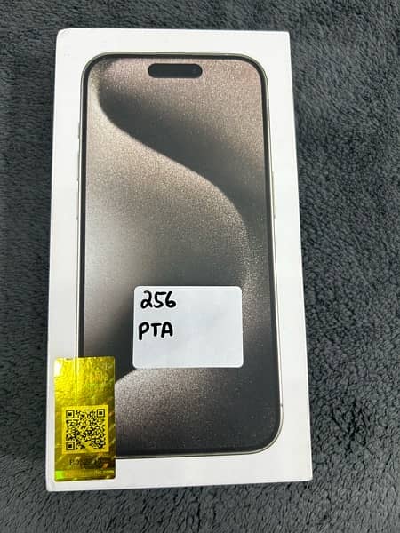 Apple 15 Pro 256GB pta approved Natural Box pack Non active 0