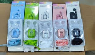 Air31 wireless airpods with silicon pouch transparent LCD display