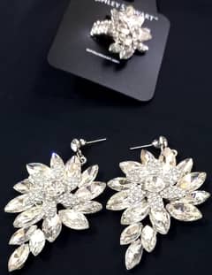 earing and ring set (new)  hand work  in low price