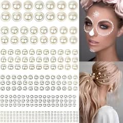 hair pearls sticker