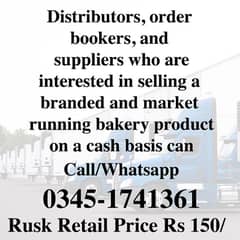 Distributor, Order Booker, Suppliers for Rusk