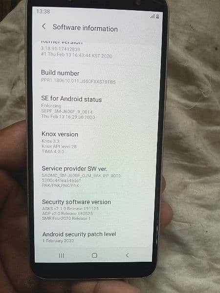 Samsung J6 original  10/10 imei match  charger not open not repair 3