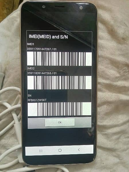 Samsung J6 original  10/10 imei match  charger not open not repair 11