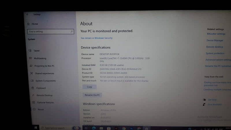 urgent sell. . DELL laptop core i7 3rd GEN LATITUDE 8 GB 2