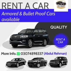 Armored Bullet Proof Vehicles Available For Rent in all over Pakistan
